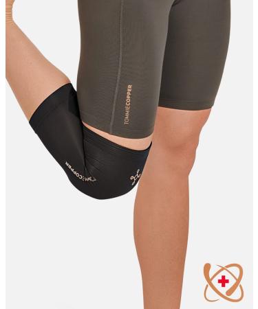 Tommie Copper Core Compression Infrared Knee Sleeve - Unisex - Black - Large - Buy Online on GoSupps.com