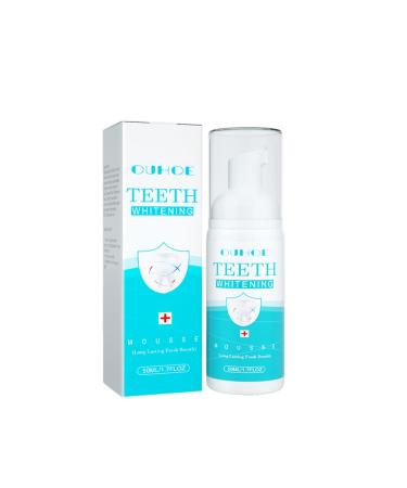 Teeth whitening tooth paste mousse 50ml tooth whitening toothpaste foam foam for bright white teeth color correction removal of stains smoking yellow teeth 1PC