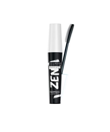 FARMASi Zen Extension Lash Mascara  Intense Length  No Flaking  No Smudging  No Clumping  Volumizes & Separates Lashes  Fuller Longer and Thicker Lashes  Black  0.27 fl. oz. / 8 ml 0.27 Fl Oz (Pack of 1)