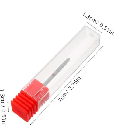 FRCOLOR Nail Polisher Nails Drill Bits Manicure Accessories Nail Drill Bits for Acrylic Nails Nail Bits for Nail Drill Nail Art Tools Nail Art Drill Bits Drill Bit for Acrylic Nails 7.00X1.30X1.30CM Red - Buy Online on GoSupps.com