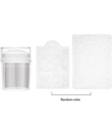 Professional Mini Transparent Nail Stamper with Silicone - Plastic Portable Small Nail Polish Stamp Transfer and 2 Scraper Set - Buy Online on GoSupps.com