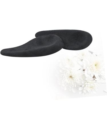 FOMIYES Half Heel Insoles - 2 Pairs Chic Shoe Pads for Comfort & Heel Correction | Black 10x5.5cm - International Shipping - Buy Online on GoSupps.com