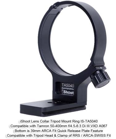 iShoot Lens Collar Tripod Mount Ring for Tamron 50-400mm Lens | Arca-Swiss Compatible with Quick Release Plate - Buy Online on GoSupps.com