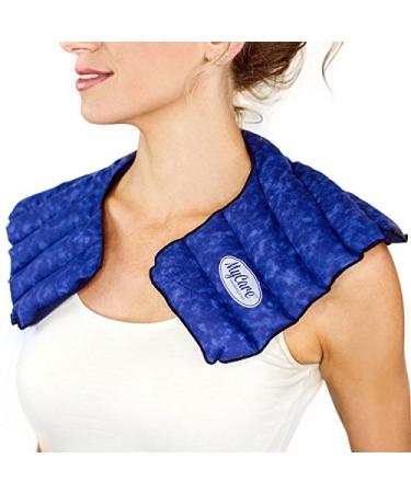 MyCare Shoulder Heating Pad   The Original Microwaveable Shoulder Wrap for Sore  Stiff Neck and Shoulder Muscle Relief - Natural  Comfortable and Safe Therapy That Works Blue