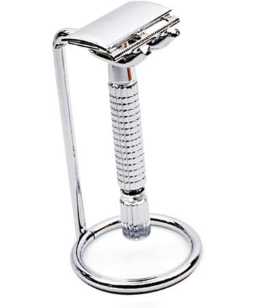PopetPop Dual Safety Razor Stand for Men | Metal Razor & Brush Holder | Premium Shaving Rack for Safety Razors - Buy Online on GoSupps.com