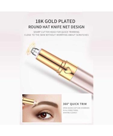 USB Rechargeable Eyebrow Trimmer & Pencil Hair Remover - Precision Shaper for Facial & Labial Grooming - Buy Online on GoSupps.com