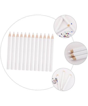 DOITOOL 120 Pcs Nail Point Drill Pencil Nail Art Tool Nail Dotting Pen Sticky Dotting Pen Rhinestone for Nails Rhinestone Picker Pen Rhinestone Picker Tool White Dot Wood Nail Pen - Buy Online on GoSupps.com