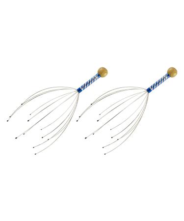 Bcowtte 2X Head Massage Spider Head Masseur for Relaxation Therapy and Stress Relief