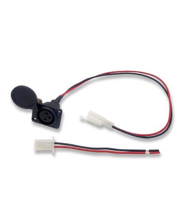GLDYTIMES XLR Charging Port Socket for EVO 500 800 Razor MX500 650 Izip Schwinn E Scooter w/Free Compatible Connector & Cable