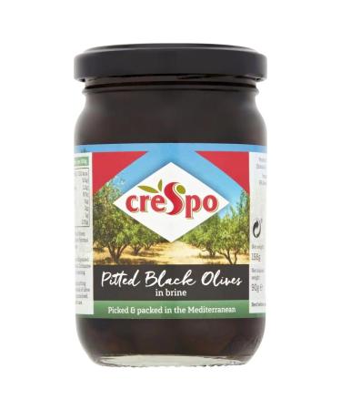 Crespo Pitted Black Olives in Brine 198g