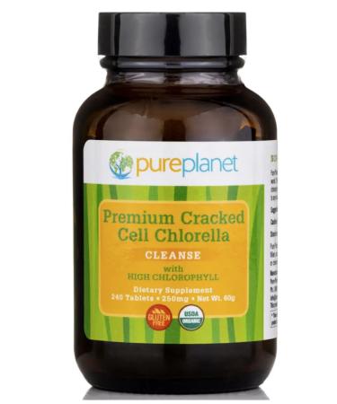 PURE PLANET Cracked Cell Chlorella Organic 240tb/250mg