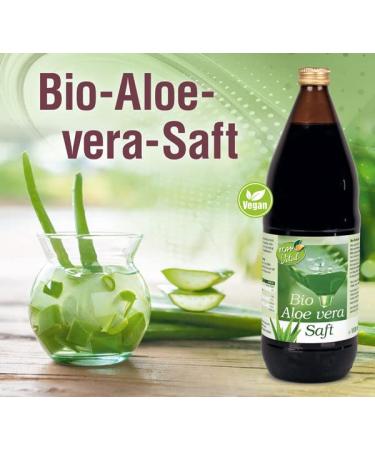 Kopp Vital Bio-Aloe Vera Juice | Organic 100% Direct Juice | 4 x 1L Cardboard Pack | High Aloverose Content | International Shipping Available - Buy Online on GoSupps.com