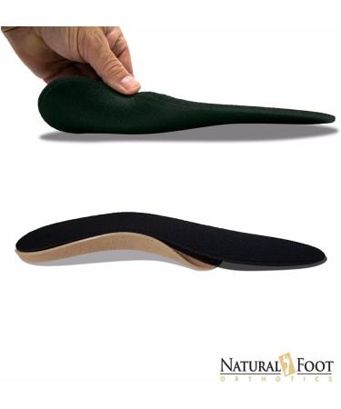 Natural Foot Orthotics Cushions - 1 Pair Sponge Rubber with Nylon Cover | Trim to Fit | For Men Size 10 - Buy Online on GoSupps.com