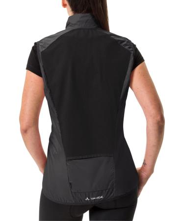 Vaude Matera Air Women's Cycling Vest | Ultra-Light Water-Repellent Windproof | Reflective Racing Bike Apparel - Black - Buy Online on GoSupps.com