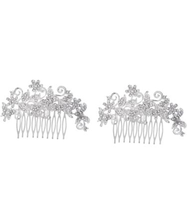FRCOLOR Bridal Wedding Hair Comb Wedding Tiara Rhinestone Comb Pearls Tiara Hair Clips Hair Clips Wig Hair Comb Slide Clip Hairpiece Hair Comb with Rhinestones Vintage Headpiece Hair Pin - Buy Online on GoSupps.com