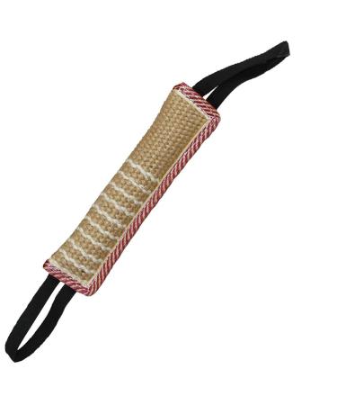 Dog Tug Toy Dog Bite Pillow Jute Bite Toy with 2 Strong Handles - Best for Tug of War Puppy Training Interactive Play - Dog Pull Toy Durable Interactive Toys for Medium to Large Dogs style 1
