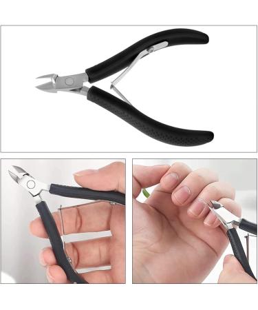 Stainless Steel Cuticle Nippers Set - Professional Trimmer for Thick/Ingrown Nails - Non-Slip Handle - Manicure Tool Kit - Buy Online on GoSupps.com