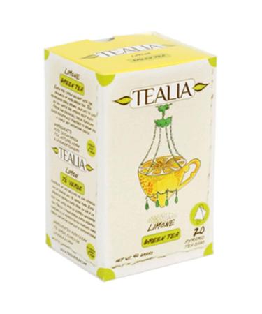 Tealia TEALIA Ceylon Green Tea Bags with Lime (5) - Pack of 20