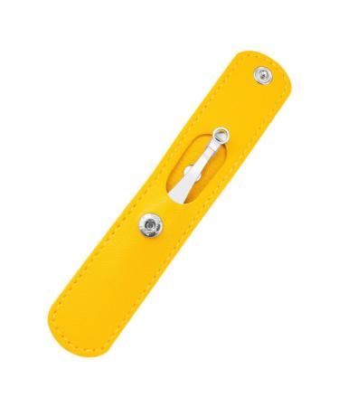 NOLITOY 1set Tool Man Remover Manual Nose Hair Clip Miss Nose Hair Portable Ring Mustache Trimmer Beard Stainless Steel Nose Hair Clipper Clippers 9.8x2.9cm Yellow