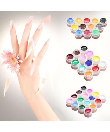 Suki Suki Mixed Colors Glitter UV Gel Builder - 12/16pcs Nail Art Tips & DIY Acrylic Nail Polish 4# | International Shipping - Buy Online on GoSupps.com