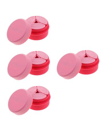 Beaupretty 4 Sets Cream box makeup cream jar cosmetic jar with spoon makeup pots container lotion cream jar empty container silicone cosmetic container filling Storage Box travel Silica gel