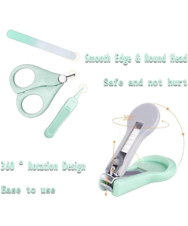 Hinkyoung 4-in-1 Baby Nail Care Set - Nail Clippers, Scissor, File, Tweezers for Newborn, Infant, Toddler - Buy Online on GoSupps.com