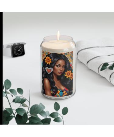 Handmade Soy Wax Scented Candles 3 Scents - Vanilla Bean Comfort Spice Sea Breeze 13.75 oz Eco-Friendly Non-Toxic Reusable Glass Vessel (Sea Breeze)