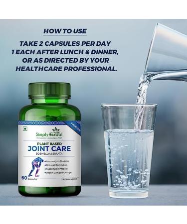 Joint Care Capsules for Strong Bones & Pain Relief | Moringa Boswellia Serrata Eucalyptus Green Turmeric Alfalfa Aloe Vera - 60 Capsules - Buy Online on GoSupps.com