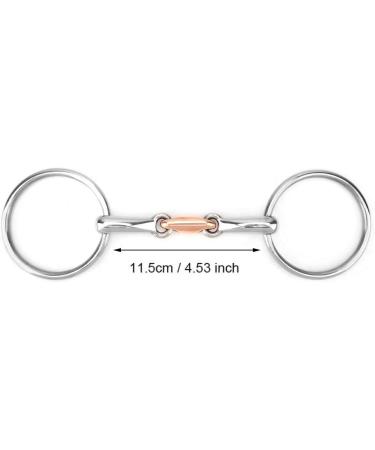 Horse Mouth Bit Stainless Steel Snaffle Bit Horse Ring Hollow Jointed Mouth Loose Thickeness Bit Loose Mouth Bit Roller for Horse Racing Accessory(11.5cm) - Buy Online on GoSupps.com