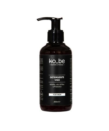 KO_BE Facial cleanser Man With Blueberry Rice Oil and Prebiotics Sensitive skin 98 natural origin Tested for nickel 200 ml