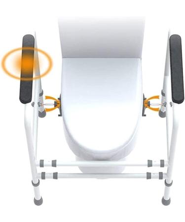 ABXTAO Grab Bars for Bathroom Anti-Slip Width and Height Adjustable Safety Hand Rail Elderly Free Standing Toilet Frame Shower Grab Bars - Buy Online on GoSupps.com