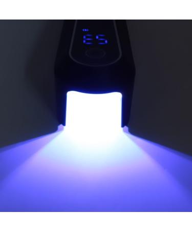 Saluaqui Quick Drying Cordless Handheld Nail Dryer Portable Mini UV Nail Lamp LED UV Ultraviolet Phone Glue Curing Lamp for Gel Nail Polish with Handheld Design (Black) - Buy Online on GoSupps.com