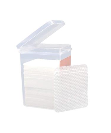 Minkissy 180 Sheets Cotton Pads Nail Polish Removers Pads Nail Art Wipes MakeUp Multifunctional Cotton Pads for Eyelash Extension Glue Nail Polish (White)