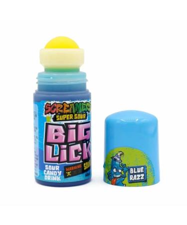 Screamers Blue Razz Big Lick - 12 (Box) Toys & Novelty Sweets 1 Count (Pack of 12)