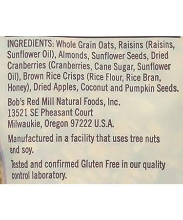 Bob's Red Mill Gluten Free Muesli Cereal 16 oz - Pack of 1 - Buy Online on GoSupps.com