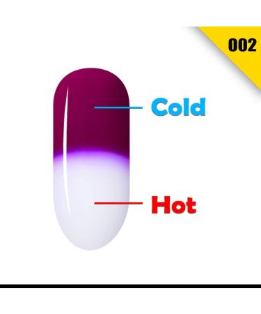 Canada 150 HMD Soak Off UV LED Temperature Changing gel nail polish fast effect fast cure 8ml (002) - Buy Online on GoSupps.com