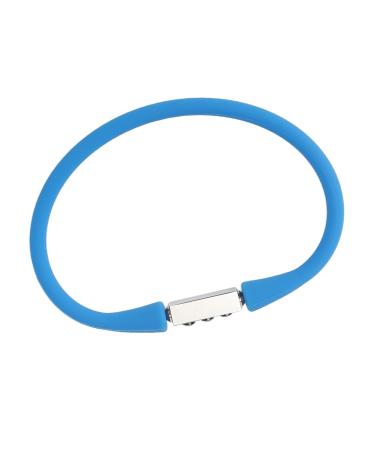 Energy Bracelet Silicone Sports Bracelet with Charging Balance for Men and Women Basketball (Blue)