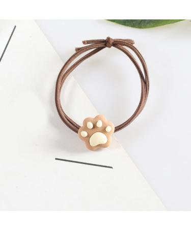 xbiez Cartoon Kitten Paw Style Cat Paw Hair Tie Hair Rope Strong Hold Christmas Costume Cat Paw Cute Hair Rope Non-Slip Beige 1 - Buy Online on GoSupps.com