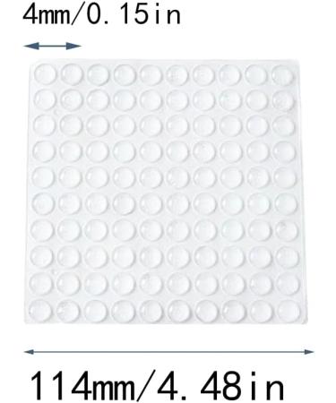 100 Pcs Self-Adhesive Rubber Furniture Buffers | Transparent Protective Bumper Pads for Drawers Cupboards & Notebooks - International Shipping - Buy Online on GoSupps.com