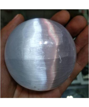 JUKUCKV Selenite Satin Spar Crystal Sphere - Natural Spiritual Support Gift - Buy Online on GoSupps.com