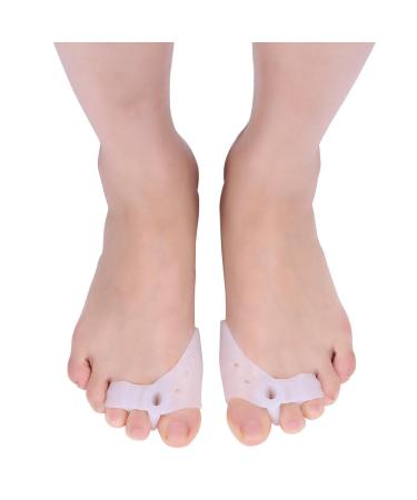 Gel Toe Separator 2 Pairs Thumb Adjuster for Hallux Valgus Hammer Toes Correction Foot Care