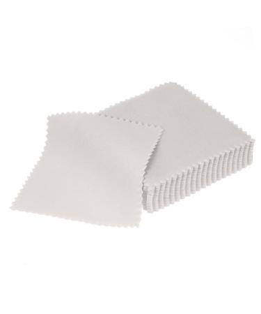 SHINEOFI 300 Pcs Eye Glass Cleaners Polishing Cloth Ring Cleaner Electronics Cleaning Platinum -Cleaning Cloth Jewelry Cleaner Cloth Watch Cleaning Cloth Silver Anti-Scratch Bulk