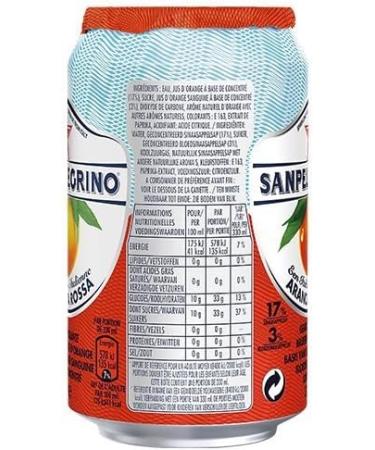 San Pellegrino Flavored Sparkling Blood Orange Juice Drink 6 x 330 ml - Buy Online on GoSupps.com