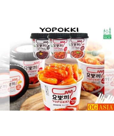 Yopokki Double Pack Sweet & Spicy Rice Cake Cup - 2x140g Authentic Korean Snack - OG Asia - Buy Online on GoSupps.com