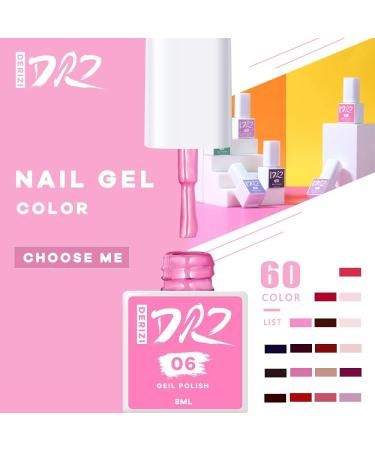 DERIZI 60 Colors Gel Nail Polish Semipermanant Nail Polish Varnish Semi-Permanent Varnish UV Nail Gel Primer Soak Off Nail Art - (Color: BR26-8ml) - Buy Online on GoSupps.com