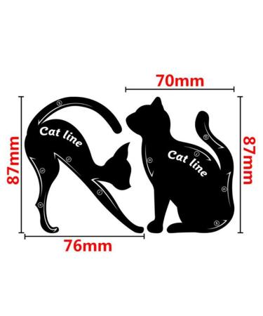 Cat Eyeliner Guides | Easy Quick Makeup Tool & Stencils for Perfect Looks - Black Stylish & Popular - Buy Online on GoSupps.com