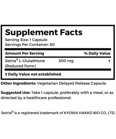 Dr. Clark Glutathione Reduced Antioxidant Supplement 500 MG - 60 Capsules | Premium Immune Support & Detox - Buy Online on GoSupps.com