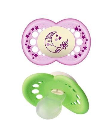 MAM Day & Night Silicone Pacifier Set of 4 | Includes 2 Sterilized Transport Boxes | International Shipping Available - Buy Online on GoSupps.com