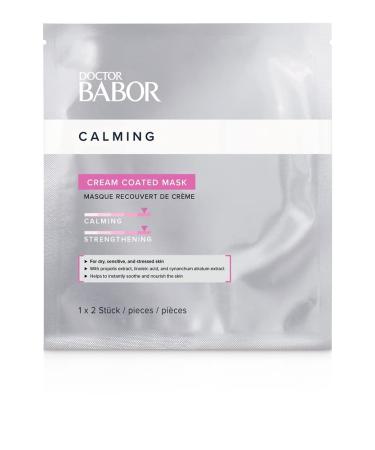 Doctor Babor Cream Coated Mask nourishing cloth mask for sensitive skin with hyaluronic acid and shea butter without fragrance and dye 1 x 2 pieces.