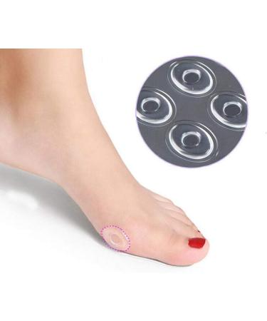 Transparent Oval Gel Foot Corn Rings - 36 Pcs, Self-Adhesive Corn Pads & Callus Cushions for Foot Protection - Buy Online on GoSupps.com